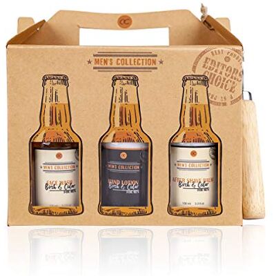accentra Coffret cadeau six pack pour hommes avec ouvre-bouteille dans le porte-bière Coffret soin de la bière en 7 parties pour hommes avec gel douche, après-rasage, lotion pour le corps accentra Coffret cadeau six pack pour hommes avec ouvre-bouteille dans le porte-bière Coffret soin de la bière en 7 parties pour hommes avec gel douche, après-rasage, lotion pour le corps