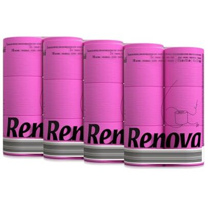 Renova buntes, farbiges Papier toilette 24 rouleaux 3 couches weich originell cloche papier blau grün rot beige orange rose rose gelb papier toilette (rose) Renova buntes, farbiges Papier toilette 24 rouleaux 3 couches weich originell cloche papier blau grün rot beige orange rose rose gelb papier toilette (rose)