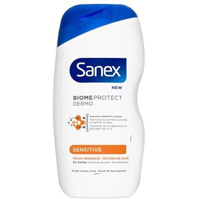 Sanex Lot de 3 gels douche unisexe « Dermo Sensitive » pour peaux sensibles – 500 ml Sanex Lot de 3 gels douche unisexe « Dermo Sensitive » pour peaux sensibles – 500 ml