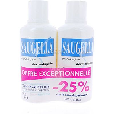 Saugella Dermoliquide Lot de 2 x 500 ml Saugella Dermoliquide Lot de 2 x 500 ml