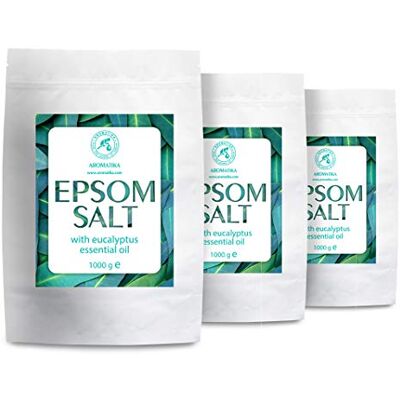 Trust Badzout Epsom & eucalyptus 3 kg bitterzout met etherische eucalyptusolie magnesiumsulfaat mineraalzout badadditief voor lichaamsverzorging aromatherapie ontspanning voetbad Trust Badzout Epsom & eucalyptus 3 kg bitterzout met etherische eucalyptusolie magnesiumsulfaat mineraalzout badadditief voor lichaamsverzorging aromatherapie ontspanning voetbad