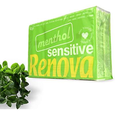 Renova Menthol Sensitive Lot de 6 paquets de 9 mouchoirs ultra doux Renova Menthol Sensitive Lot de 6 paquets de 9 mouchoirs ultra doux