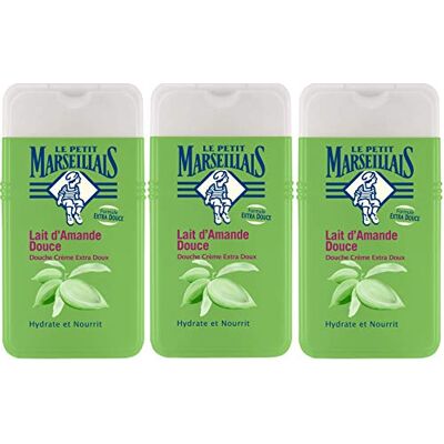 Le Petit Marseillais Gel douche au lait d'amande 3 x 250 ml de France Le Petit Marseillais Gel douche au lait d'amande 3 x 250 ml de France