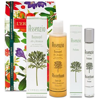 L'Erbolario Erbolario Coffret cadeau Asenzio DUO dans une boîte originale décorée 1 gel douche 200 ml + 1 parfum de 15 ml L'Erbolario Erbolario Coffret cadeau Asenzio DUO dans une boîte originale décorée 1 gel douche 200 ml + 1 parfum de 15 ml