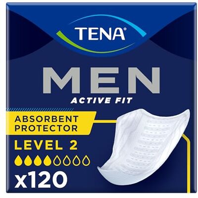 TENA VAT EXEMPT Men Level 2 Super Saver 6 Packs Of 20L8 TENA VAT EXEMPT Men Level 2 Super Saver 6 Packs Of 20L8