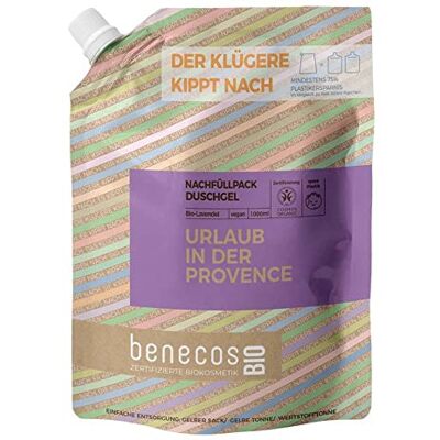 benecos Gel douche recharges lavande 1 l benecos Gel douche recharges lavande 1 l