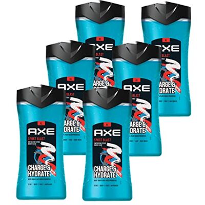 AXE Gel douche « Sport Blast » 3 en 1 Corps, cheveux, visage Lot de 3 (3 x 400 ml) AXE Gel douche « Sport Blast » 3 en 1 Corps, cheveux, visage Lot de 3 (3 x 400 ml)