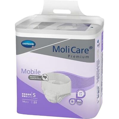 HARTMANN MoliCare Mobile 8 gouttes Small 10 paquets de 14 protections HARTMANN MoliCare Mobile 8 gouttes Small 10 paquets de 14 protections