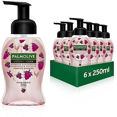 Palmolive Mousse de luxe framboise et myrtille Palmolive Mousse de luxe framboise et myrtille