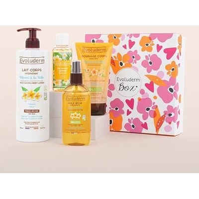 Evoluderm – Coffret Bain Soins Corps Monoï de Tahiti 3 Produits + Gel Douche 100 ml OFFERT Ingrédients d'Origine Naturelle Végan Idée Cadeau Coffret cadeau (Rosèa) Evoluderm – Coffret Bain Soins Corps Monoï de Tahiti 3 Produits + Gel Douche 100 ml OFFERT Ingrédients d'Origine Naturelle Végan Idée Cadeau Coffret cadeau (Rosèa)