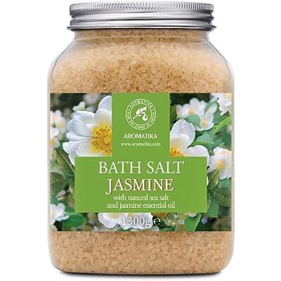 Trust Sel de Bain Jasmin 1300g Sels Marins Aromatisés à l'Huile Essentielle de Jasmin Soin du Corps Sels de Mer Apaisantes Bain Relaxant Bon Sommeil Trust Sel de Bain Jasmin 1300g Sels Marins Aromatisés à l'Huile Essentielle de Jasmin Soin du Corps Sels de Mer Apaisantes Bain Relaxant Bon Sommeil