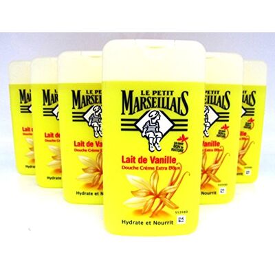 Le Petit Marseillais Lait de Vanille 6 x 250 ml Le Petit Marseillais Lait de Vanille 6 x 250 ml