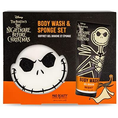 MAD Beauty Disney Nightmare Before Christmas Ensemble gel douche et éponge MAD Beauty Disney Nightmare Before Christmas Ensemble gel douche et éponge