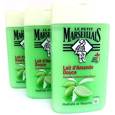 Le Petit Marseillais Lait d'Amande 3 x 250 ml Le Petit Marseillais Lait d'Amande 3 x 250 ml