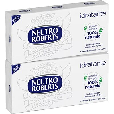 Neutro Roberts Lot de 2 savons solides hydratants neutres avec glycérine d'origine 100 % naturelle – 6 savons Neutro Roberts Lot de 2 savons solides hydratants neutres avec glycérine d'origine 100 % naturelle – 6 savons