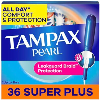 Tampax Pearl Tampons – Lites/Reg Non parfumés – Lot de 36 Tampax Pearl Tampons – Lites/Reg Non parfumés – Lot de 36