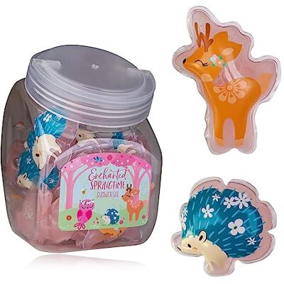 accentra Mini gel douche « Enchanted Springtime » – Grand paquet d'invités pour anniversaire d'enfant, prix de tombola ou calendrier de l'Avent – Pot à bonbons de 24 x 50 ml, 2 motifs accentra Mini gel douche « Enchanted Springtime » – Grand paquet d'invités pour anniversaire d'enfant, prix de tombola ou calendrier de l'Avent – Pot à bonbons de 24 x 50 ml, 2 motifs