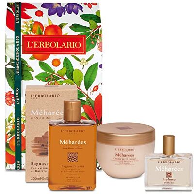 L'Erbolario L' Erbolario Coffret cadeau MEHAREES Corps dans une boîte originale Bain moussant 250 ml, parfum 50 ml, crème corporelle 300 ml + Savon végétal Florinda 50 g L'Erbolario L' Erbolario Coffret cadeau MEHAREES Corps dans une boîte originale Bain moussant 250 ml, parfum 50 ml, crème corporelle 300 ml + Savon végétal Florinda 50 g