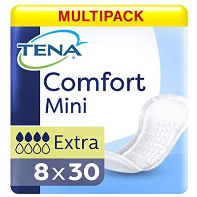 TENA Comfort Mini Extra Lot de 8 paquets de 30 étuis TENA Comfort Mini Extra Lot de 8 paquets de 30 étuis