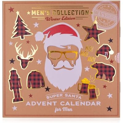 accentra – Calendrier de l'Avent pour homme – Cosmétiques avec 24 produits de soins – Calendrier de l'Avent pour homme – avec lotion pour le corps, après-rasage, savon, gel douche, soins de la barbe accentra – Calendrier de l'Avent pour homme – Cosmétiques avec 24 produits de soins – Calendrier de l'Avent pour homme – avec lotion pour le corps, après-rasage, savon, gel douche, soins de la barbe