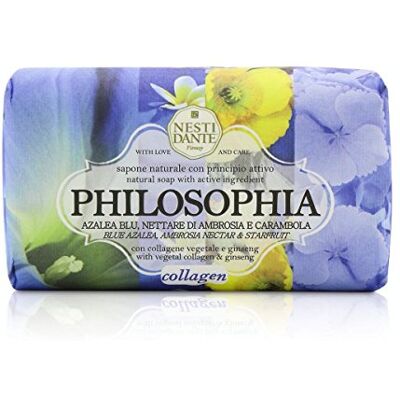 Nesti Dante Philosophie Natural Soap Collagen Blue Azalea Ambrosia Nectar Starfruit With Vegetal Collagen Ginseng 250 g/8,8 oz Nesti Dante Philosophie Natural Soap Collagen Blue Azalea Ambrosia Nectar Starfruit With Vegetal Collagen Ginseng 250 g/8,8 oz