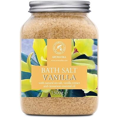 Trust Sel de Bain Vanille 1300 g Naturel Sel de Mer avec Extrait de Vanille Huile Essentielle de Cannelle Sels de Bain Naturels Bon Sommeil Relaxant Soin du Corps Beauté Trust Sel de Bain Vanille 1300 g Naturel Sel de Mer avec Extrait de Vanille Huile Essentielle de Cannelle Sels de Bain Naturels Bon Sommeil Relaxant Soin du Corps Beauté