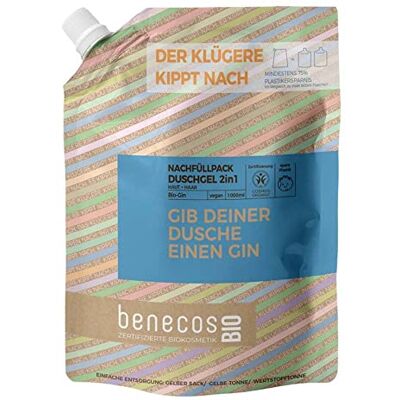 benecos Gel douche 2 en 1 pour peau et cheveux 1 l benecos Gel douche 2 en 1 pour peau et cheveux 1 l