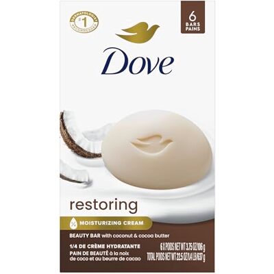 Dove Purely Pampering Beauty Bar Lait de noix de coco 113 g, 8 Bar Dove Purely Pampering Beauty Bar Lait de noix de coco 113 g, 8 Bar