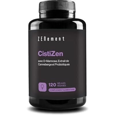 Zenement CistiZen Avec D-Mannose, Cranberry et 5 Souches Probiotiques 120 Gélules Véganes – Sans Additifs, OGM, Gluten ni Lactose Cure de 2 mois 5 Souches Formule Exclusive, Sans Additifs, Sans Gluten 2 par Jour, 2 Mois Zenement CistiZen Avec D-Mannose, Cranberry et 5 Souches Probiotiques 120 Gélules Véganes – Sans Additifs, OGM, Gluten ni Lactose Cure de 2 mois 5 Souches Formule Exclusive, Sans Additifs, Sans Gluten 2 par Jour, 2 Mois