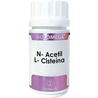 EQUISALUD Nutricosmetics Holomega N-acétyl L-cystéine 50 Caps EQUISALUD Nutricosmetics Holomega N-acétyl L-cystéine 50 Caps
