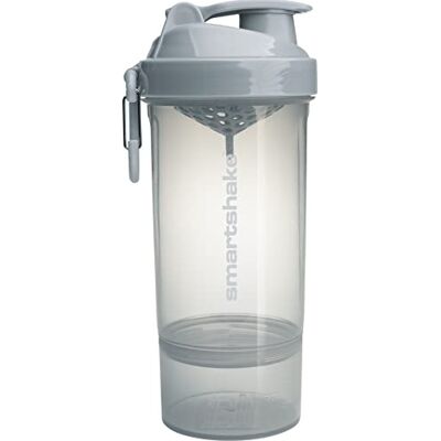 Smartshake Original 2GO Bouteille shaker de 800 ml – Bouteille shaker étanche pour boissons protéinées – Tasse shaker en poudre de protéine sans BPA pour homme et femme – Gris brume Smartshake Original 2GO Bouteille shaker de 800 ml – Bouteille shaker étanche pour boissons protéinées – Tasse shaker en poudre de protéine sans BPA pour homme et femme – Gris brume