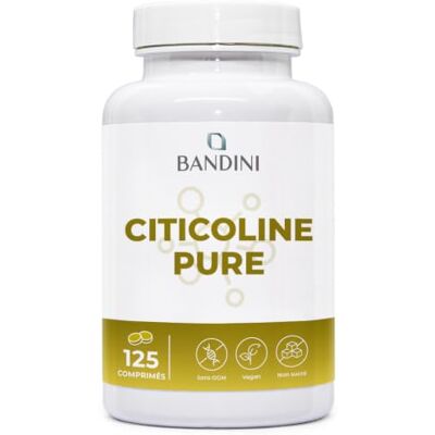 BANDINI ® Citicoline CDP Choline 500mg 125 comprimés de CDP-choline Complément au Dosage élevé Soutien naturel de la fonction cellulaire Vie active & Énergie Sans OGM, 100% végétalien BANDINI ® Citicoline CDP Choline 500mg 125 comprimés de CDP-choline Complément au Dosage élevé Soutien naturel de la fonction cellulaire Vie active & Énergie Sans OGM, 100% végétalien