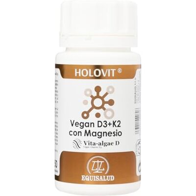 EQUISALUD HOLOVIT VEGAN D3+K2 avec magnésium 50 cap. EQUISALUD HOLOVIT VEGAN D3+K2 avec magnésium 50 cap.