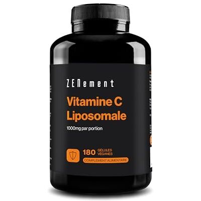 Zenement Vitamine C Liposomale 1000 mg Absorption Maximale 180 Gélules Véganes la Vitamine C contribue au système immunitaire normal Liposomes Lyophilisés 2/Jour, 3 Mois Zenement Vitamine C Liposomale 1000 mg Absorption Maximale 180 Gélules Véganes la Vitamine C contribue au système immunitaire normal Liposomes Lyophilisés 2/Jour, 3 Mois