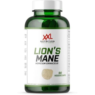 XXL Nutrition Lion's Mane Hericium Erinaceus, Extrait de Champignon 90 Capsules Végetales XXL Nutrition Lion's Mane Hericium Erinaceus, Extrait de Champignon 90 Capsules Végetales