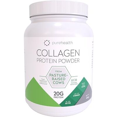 Pure Collagène pur : Poudre de protéine de collagène hydrolysée bovine Peptides pâturage Sans saveur et se dissout 20 g de protéines Paléo Keto Bulletproof 454g Pure Collagène pur : Poudre de protéine de collagène hydrolysée bovine Peptides pâturage Sans saveur et se dissout 20 g de protéines Paléo Keto Bulletproof 454g
