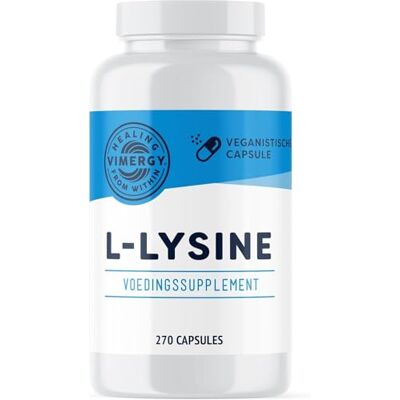 Vimergy L-Lysine 500 mg capsules, 270 innamen – L-lysine aminozuren capsules – veganistische capsule zonder gelstoffen – genetisch gemanipuleerde en glutenvrij, geen gelatine, koosjer (270 stuks) Vimergy L-Lysine 500 mg capsules, 270 innamen – L-lysine aminozuren capsules – veganistische capsule zonder gelstoffen – genetisch gemanipuleerde en glutenvrij, geen gelatine, koosjer (270 stuks)