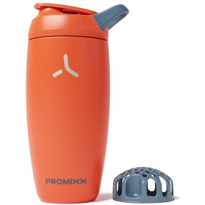 PROMIXX Pursuit Geïsoleerde Shaker – 550ml Dubbelwandig Roestvrij Staal Eiwitmixer met Snap-Fit voor IJskoude Shakes – Lekvrij voor Fitness en Reizen – Verbrand Oranje PROMIXX Pursuit Geïsoleerde Shaker – 550ml Dubbelwandig Roestvrij Staal Eiwitmixer met Snap-Fit voor IJskoude Shakes – Lekvrij voor Fitness en Reizen – Verbrand Oranje