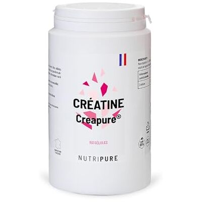 NUTRIPURE CRÉATINE monohydrate CREAPURE® 100% Pure pour la Force Musculaire Idéale pour les Sports Intensifs et la Musculation Vegan Goût Neutre 150 Gélules Fabriqué en Allemagne NUTRIPURE CRÉATINE monohydrate CREAPURE® 100% Pure pour la Force Musculaire Idéale pour les Sports Intensifs et la Musculation Vegan Goût Neutre 150 Gélules Fabriqué en Allemagne