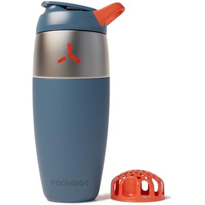 PROMIXX Pursuit Roestvrijstalen Shaker 950ml Lichtgewicht Metaal Eiwitmixer met Snap-Fit voor Gladde Shakes Lekvrij Geurvrij voor Fitness en Reizen Middernachtblauw PROMIXX Pursuit Roestvrijstalen Shaker 950ml Lichtgewicht Metaal Eiwitmixer met Snap-Fit voor Gladde Shakes Lekvrij Geurvrij voor Fitness en Reizen Middernachtblauw