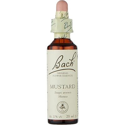 Bach Fleur de Mustard, complément alimentaire, avec extrait de fleurs de moutarde, raisin d'alc 27% vol, aide à gérer les émotions lorsque vous voulez être plus stable 20 ml Bach Fleur de Mustard, complément alimentaire, avec extrait de fleurs de moutarde, raisin d'alc 27% vol, aide à gérer les émotions lorsque vous voulez être plus stable 20 ml