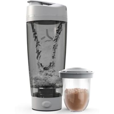 PROMIXX Pro Bouteille shaker de protéines électrique – Bouteille mélangeur automatique rechargeable avec lame en X, agite doucement en quelques secondes – Gobelet mélangeur portable sans BPA, 600 ml PROMIXX Pro Bouteille shaker de protéines électrique – Bouteille mélangeur automatique rechargeable avec lame en X, agite doucement en quelques secondes – Gobelet mélangeur portable sans BPA, 600 ml