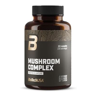 BioTechUSA Mushroom Complex Gélules Extraits de Cordyceps Reishi Shiitake Lion’s Mane 30 Portions 60 Gélules BioTechUSA Mushroom Complex Gélules Extraits de Cordyceps Reishi Shiitake Lion’s Mane 30 Portions 60 Gélules