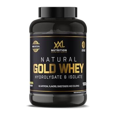 XXL Nutrition Natural Gold Whey Protéine Isolat & Hydrolysée Banane 1000g (33 shakes) XXL Nutrition Natural Gold Whey Protéine Isolat & Hydrolysée Banane 1000g (33 shakes)