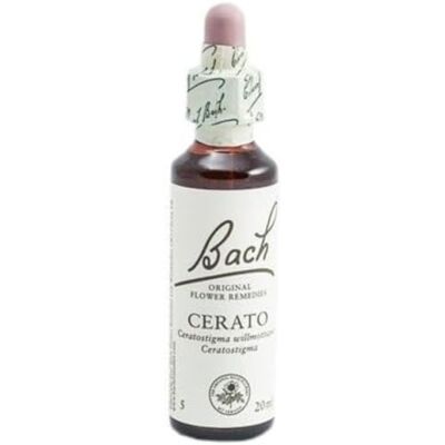 Bach Fleurs de CERATO 20 ml Flacon en verre de 20 ml avec goutte Bach Fleurs de CERATO 20 ml Flacon en verre de 20 ml avec goutte