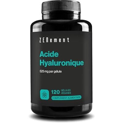 Zenement Acide Hyaluronique, 525 mg par gélule, 120 Gélules Végétales Fortement Concentré Végan, Sans OGM, Sans Gluten, GMP Zenement Acide Hyaluronique, 525 mg par gélule, 120 Gélules Végétales Fortement Concentré Végan, Sans OGM, Sans Gluten, GMP