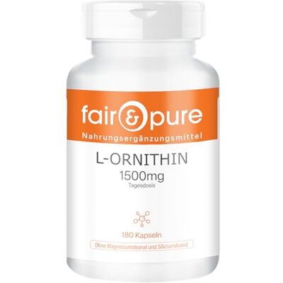 Pure ® L-Ornithine 500mg hautement dosée 180 gélules Pure ® L-Ornithine 500mg hautement dosée 180 gélules