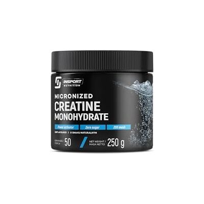 INSPORT Nutrition Micronized Creatine Monohydrate Développement de la masse musculaire Supplément Sportif Professionnel 50 Portions 250g Poudre (Sans saveur) INSPORT Nutrition Micronized Creatine Monohydrate Développement de la masse musculaire Supplément Sportif Professionnel 50 Portions 250g Poudre (Sans saveur)