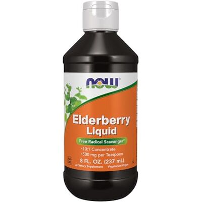 NOW Elderberry, Liquid 237 ml. NOW Elderberry, Liquid 237 ml.