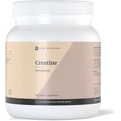 Vital Nutrition Créatine Monohydrate Micronisée & 100% pure Sans goût 500 grammes de poudre Testé indépendamment Vital Nutrition Créatine Monohydrate Micronisée & 100% pure Sans goût 500 grammes de poudre Testé indépendamment